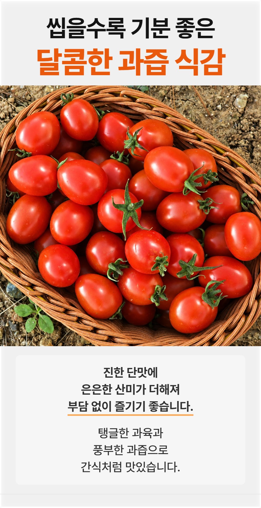 예시 · 달콤한 과즙 식감